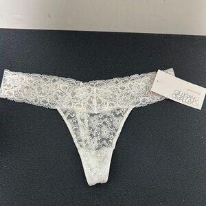 Gilligan & O'Malley Bride White Lace Thong